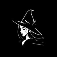 Witch - Minimalist and Flat Logo - Vector illustration