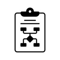 Data flow chart icon, algorithm vector in editable style, business planning