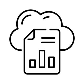hermosa diseñado vector de nube reporte en moderno estilo, fácil a utilizar icono