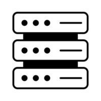 Carefully crafted vector of data server, server rack icon in trendy style