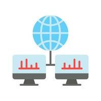 Grab this carefully designed icon of global network in modern style, premium icon vector