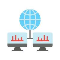 Grab this carefully designed icon of global network in modern style, premium icon vector