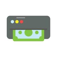 An icon design of instant banking, flat vector of cash dispenser, atm machine