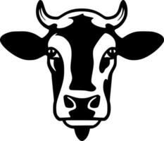 vaca, minimalista y sencillo silueta - vector ilustración