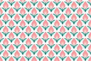 Seamless pattern flower vector design background