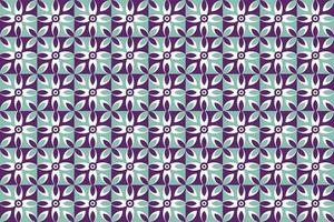 Flower geometric symmetrical pattern background design vector