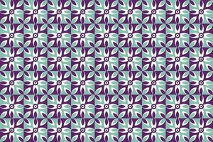 Flower geometric symmetrical pattern background design vector