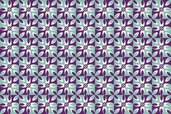 Flower geometric symmetrical pattern background design
