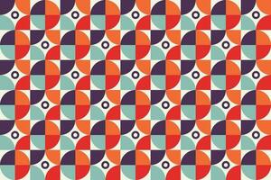 Geometric retro style pattern ceramic tile design illustration vector