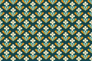 Seamless pattern flower vector design illustration