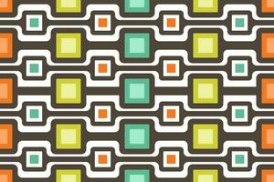 Geometric pattern retro style color design illustration vector