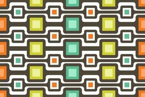 Geometric pattern retro style color design illustration vector