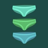 Soft cotton underwear vector illustration for graphic design and decorative element