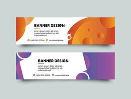 Vector abstract design banner web template. Set of Design Banner Web Template. Vector design Banner background. vector.