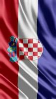 ondulación bandera de Croacia ondulación bandera gratis vídeo video