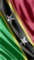 acenando bandeira do saint-kitts-and-nevis acenando bandeira livre vídeo video