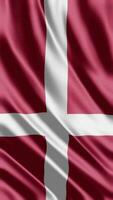golvend vlag van Denemarken golvend vlag vrij video