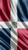 golvend vlag van Dominicaanse Republiek golvend vlag vrij video