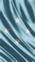 vinka flagga av micronesia vinka flagga fri video