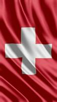 golvend vlag van Zwitserland golvend vlag vrij video
