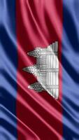 vinka flagga av gambodia vinka flagga fri video