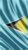 winken Flagge von St. Lucia winken Flagge kostenlos Video