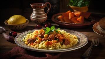 Arab dish aesthetic photo