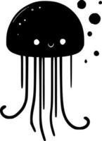 Jellyfish - Minimalist and Flat Logo - Vector illustration