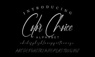 Signature Font Calligraphy Logotype Script Brush Font Type Font lettering handwritten vector