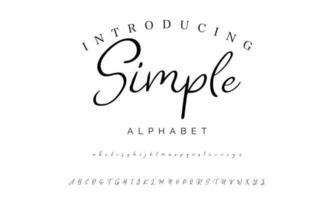 Signature Font Calligraphy Logotype Script Brush Font Type Font lettering handwritten vector