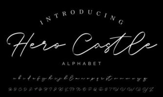 Signature Font Calligraphy Logotype Script Brush Font Type Font lettering handwritten vector