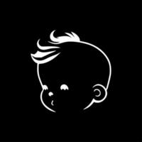 Baby Boy, Minimalist and Simple Silhouette - Vector illustration