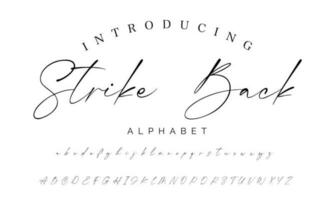 Signature Font Calligraphy Logotype Script Brush Font Type Font lettering handwritten vector