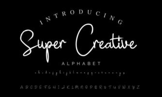 Best Alphabet Birdsong Amazing Script Signature Logotype Font lettering handwritten vector