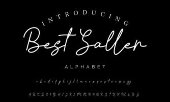 Best Alphabet Birdsong Amazing Script Signature Logotype Font lettering handwritten vector