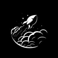 Space, Black and White Vector illustration