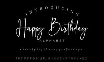 Best Alphabet Birdsong Amazing Script Signature Logotype Font lettering handwritten vector