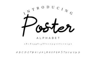 Signature Font Calligraphy Logotype Script Brush Font Type Font lettering handwritten vector