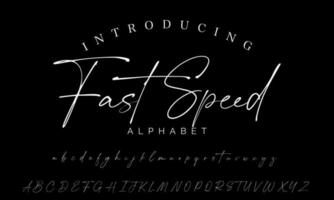 mejor alfabeto canto de los pájaros increíble guión firma logotipo fuente letras escrito vector