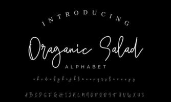 Signature Font Calligraphy Logotype Script Brush Font Type Font lettering handwritten vector