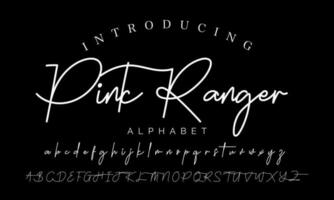 Best Alphabet Birdsong Amazing Script Signature Logotype Font lettering handwritten vector