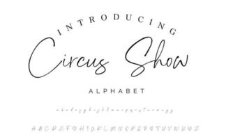 Signature Font Calligraphy Logotype Script Brush Font Type Font lettering handwritten vector