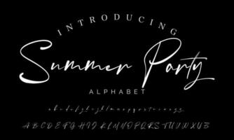 Best Alphabet Birdsong Amazing Script Signature Logotype Font lettering handwritten vector