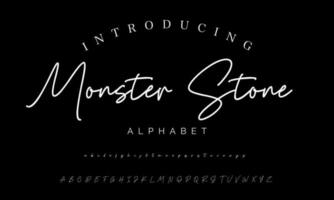 Best Alphabet Birdsong Amazing Script Signature Logotype Font lettering handwritten vector