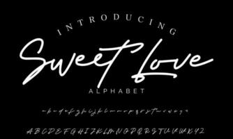 mejor alfabeto canto de los pájaros increíble guión firma logotipo fuente letras escrito vector