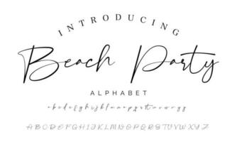 Signature Font Calligraphy Logotype Script Brush Font Type Font lettering handwritten vector