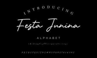 mejor alfabeto canto de los pájaros increíble guión firma logotipo fuente letras escrito vector