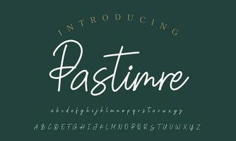 Signature Font Calligraphy Logotype Script Brush Font Type Font lettering handwritten vector