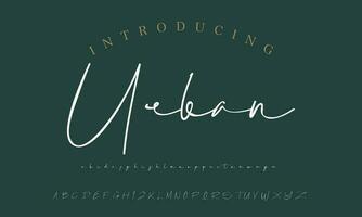 Signature Font Calligraphy Logotype Script Brush Font Type Font lettering handwritten vector