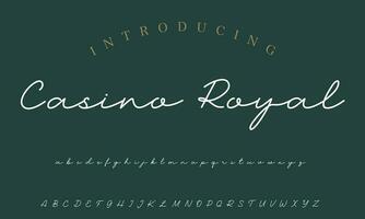 Signature Font Calligraphy Logotype Script Brush Font Type Font lettering handwritten vector